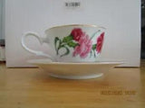 AVON January Carnation Blossom of the Month Series bone China Tea Cup & Saucer