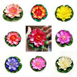 Artificial EVA Fake Lotus-Leaf Flowers 10x Pool Plants Decor Floating