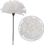 White Silk Carnation Picks: Ideal for Weddings, Events, & Chic Home Floral Decor