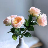 Real Touch Cabbage Rose - David Austin Rose / High Quality Artificial Flower / DIY Floral / Wedding Decoration / Gifts / Light Yellow