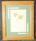 Framed Vintage Herbarium Pair of Clovers - Luck Love Couple