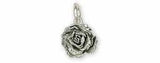 Peony Jewelry Sterling Silver Handmade Peony Flower Charm  PNY2-C