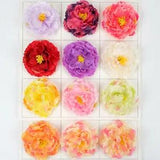 5/100pcs 12cm Artificial Silk Flower Head 11Colors Peony  DIY Craft Decor Flower