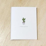Plant congratulations card - new house card - housewarming card - succulent card - cactus card