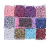 50 pcs Sparkling Glitter Flowers Royal Blue Roses For Brides Bridesmaids Bouquet Wedding Arrangement Party Decor LZJF-02