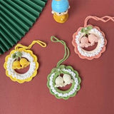 Bell Orchid Car Plants,Car Hanging Basket,Crochet Plant Hanging,Crochet Flowers Car hanging,Crochet Hanging Plant,Rear View Mirror Accessory