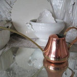 FRANCE Old small copper-colored watering can approx. 0.5 liters Patina DICHT! Indoor plants orchid brass copper patina gold rose pot brocante