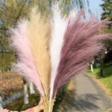 1Pc 110cm Artificial Grass Dried Reed Flowers Branch DIY Vase Fake Plant...