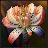 Delicate African Lily - Chart Counted Cross Stitch Patterns Needlework DMC Color