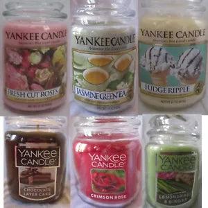 Yankee Candle LARGE JAR CANDLE 22 oz 110 - 150 Hrs Burn Time YOU PICK SCENT