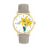 Toff London TLWS-89398 Ladies Yellow Lily Flower Watch