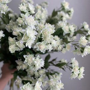 Faux Astrantia Flower Stem - High Quality Artificial floral / Wedding / DIY / Home Decoration / Gifts / White