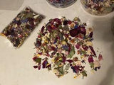 CONFETTI DRIED FLOWERS Heads, Petals Pieces for Resin Molds Weddings Candles Bx1