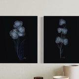 Botanical Art, Blue Orchids, Orchids, Blue Flowers, XRay Flowers, Flower Print, Floral Decor, Botanical Theme, Floral Wall Art