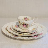 Devonshire - Foley Bone China - England - Roses Flowers - 5 piece place settings