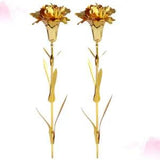 2 Pcs Romantic Carnation Flower Womens Gift Creative Present for