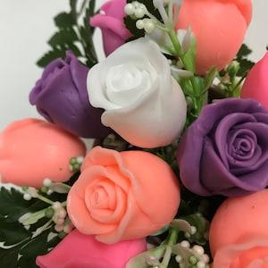 Rose flower mini bud silicone mold 3D rose mini bud mold soap molds flower molds baking molds candle molds flower bouquet mold soap mold