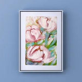 Peony Original Signed Artwork Peonies Flower Oil Signed Painting Ukraine Artist