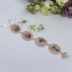 Rose Gold Bouquet Photo Charm, Bouquet Charm, Memory Charm, Bridal Charm, Keepsake Charm, Photo Bouquet Charm, Memorial Charm - ELOISE R4