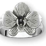 Orchid Jewelry Sterling Silver Handmade Orchid Flower Ring  OR5-R