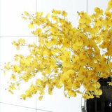 30" Real Touch Dancing-Doll Orchid Flower in Yellow?? Artificial Faux Plant , Home Decor Flowers for Bouquet??Party??Wedding