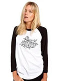 Peony Flower Girls Baseball Top Flowers Tattoo Nature Gift Gift Design Fashion