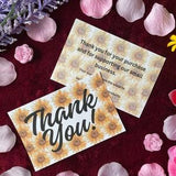 Thank you Cards for Small Business | SUNFLOWER Thank you Card | Shipping, Packaging, Business Supply | Physical Product