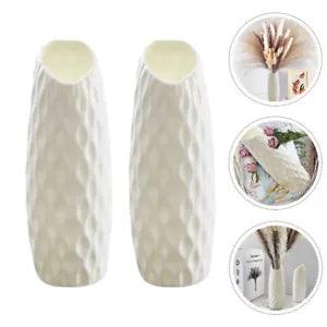 2PCS Table Room Living Room Porcelain Vase Dry Flower Vases Party Decor