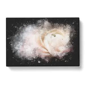 Canvas Print Wall Art Pink Ranunculus Flower Paint Splash Framed Picture