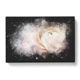 Canvas Print Wall Art Pink Ranunculus Flower Paint Splash Framed Picture