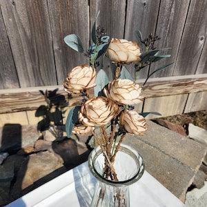Wood Roses / Anniversary Flowers / ecofriendly flowers / Roses Gift Bouquet / Wooden Roses / Birthday flower Bouquet / ROSEBUD