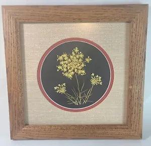 Estate Dried Pressed Flowers Framed by Betty Glissendorf