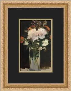 Claude Monet Flower Bouquet Custom Framed Print