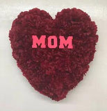 Silk Carnation Flower MOM Pink Love Heart, Wall Decor, Home Decor, Mothers Day