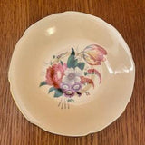 Vintage Paragon Double Warranted Replacement Saucer with Peach Background and Floral Bouquet Inside