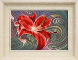 NEW LISTINGDiy Needlepoint Partial Embroidery "The Lily Is Red". Embroidery Kit Unprinted
