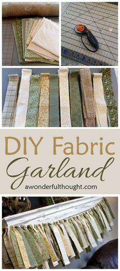 DIY Fabric Garland - A Wonderful Thought Flower Delivery