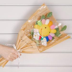 Crochet Sunflower Bouquet, Crochet Flowers, Crochet Bouquet, Eternal Flower, Crochet Flower Bouquet, Graduation Bouquet, Christmas Gift