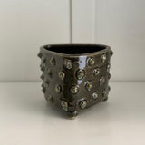 Jim Mulfinger Hob Nail Planter, Hand Made Orchid Pot