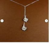 Calla Lilly Calla Lily Necklace Calla Lily Lariat Flower Sterling Silver Chain