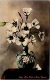 Postcard Vase of Sego Lily, Utah's State Flower