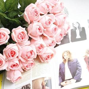 Real Touch Blush Rose, Artificial Blush Roses, Soft Touch Blush Roses, Natural Touch Blush Roses, Blush Roses 200pcs