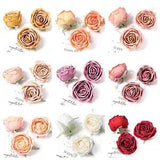 10pcs Silk Roses Flowers Heads Wedding Bouquet Party Shower Garland Decor Crafts