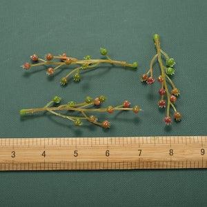 6/150PCS Artificial Artificial Seedling Accents Faux Greenery Picks Fake Seeds For DIY Crafts Bouquets Crown Cake Topper Decor Accessory