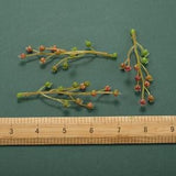 6/150PCS Artificial Artificial Seedling Accents Faux Greenery Picks Fake Seeds For DIY Crafts Bouquets Crown Cake Topper Decor Accessory