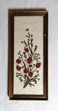 Vintage Dried Pressed Flowers Tyrol Austria Handmade Framed
