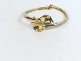 Avon Gold-tone Bracelet with Faux Pearl Calla Lily Center