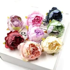 5pcs Artificial Peony Flower DIY Silk Garland Wedding Party Home Decoration