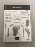 NEW Stampin Up LASTING LILY stamp set