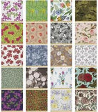 Ambesonne Colorful Floral Microfiber Fabric by The Yard for Arts and Crafts